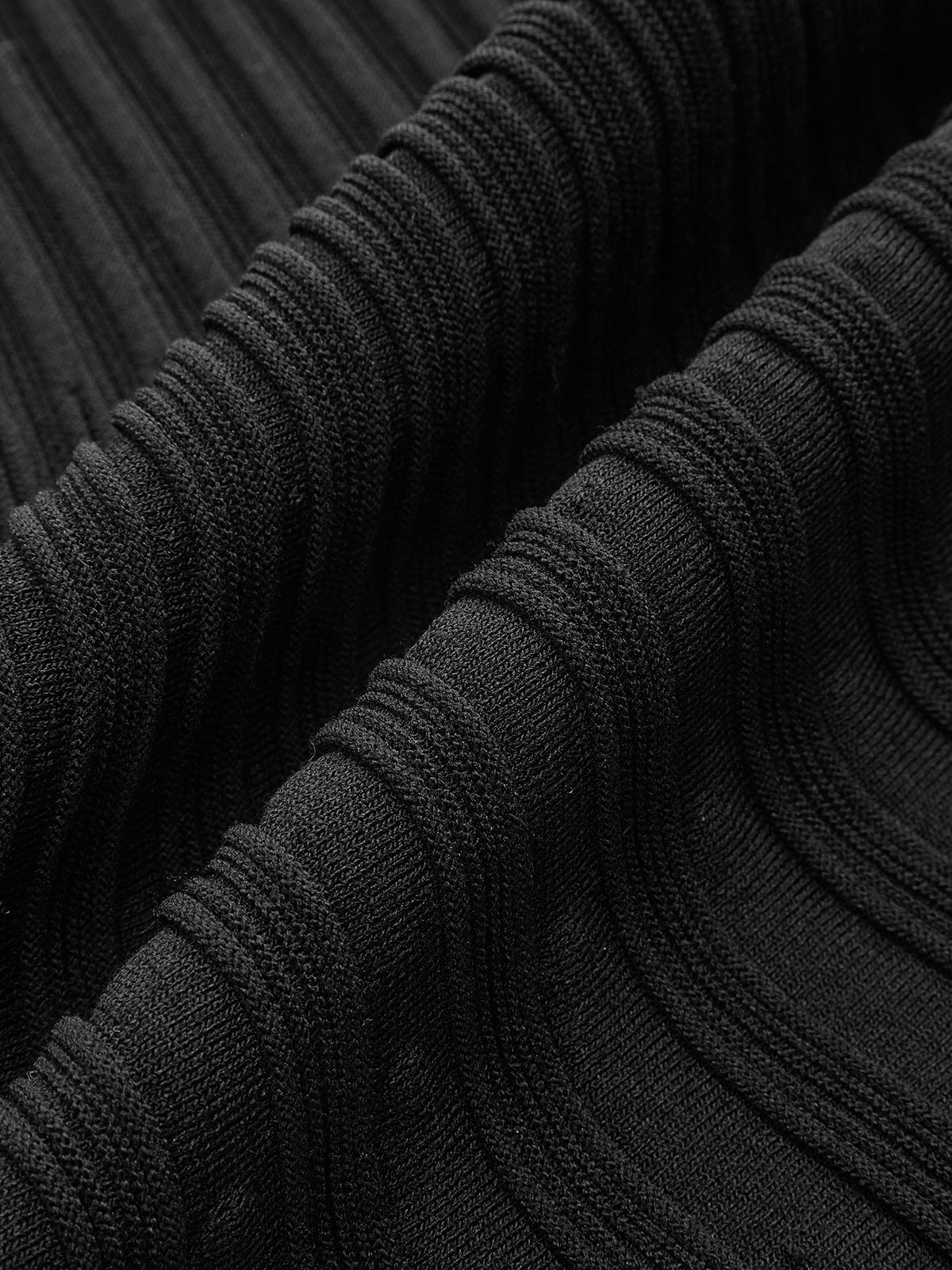 Mock Neck Flared Sweater Dress