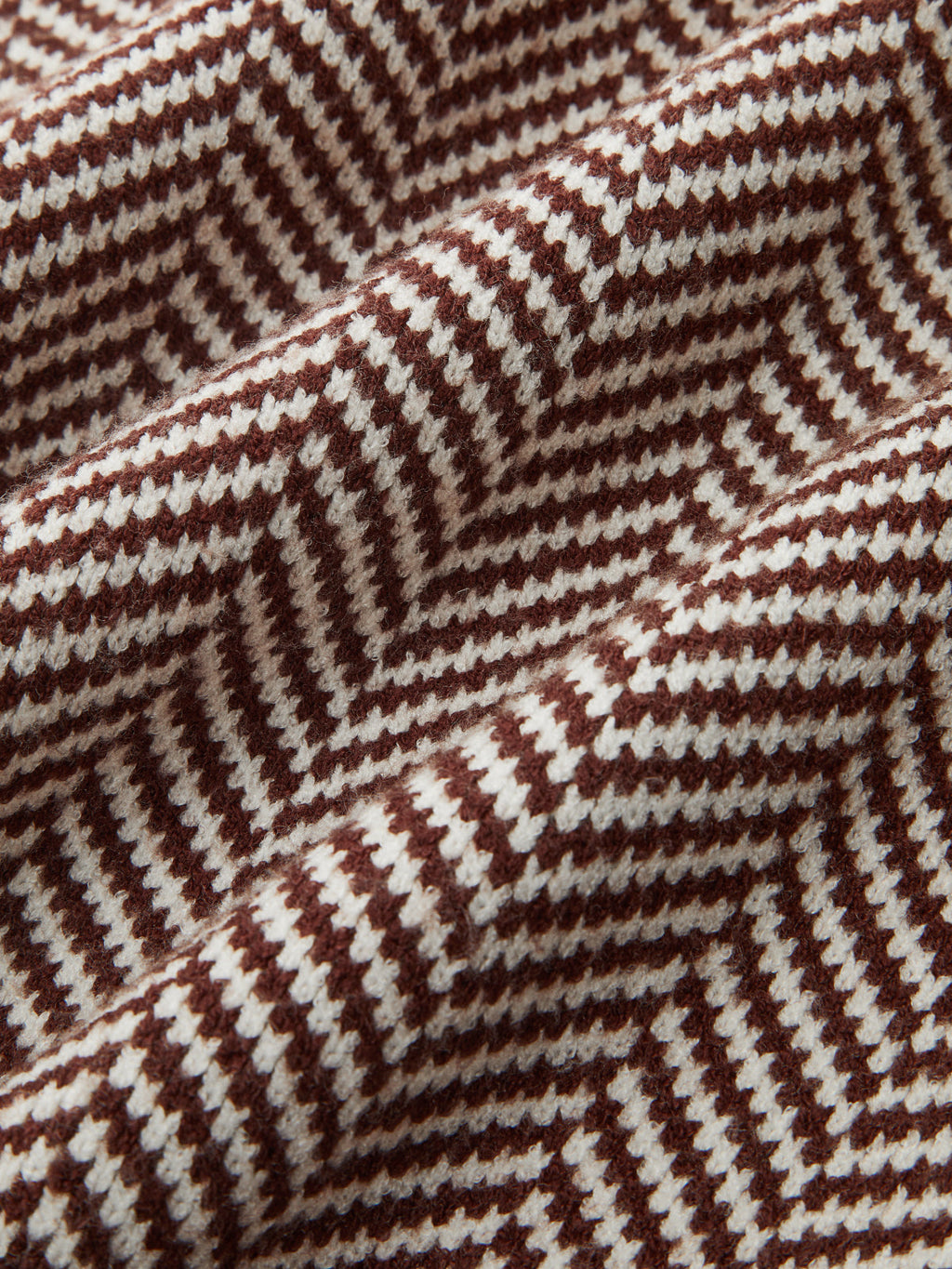 Herringbone Pattern Sleeveless Knit Vest