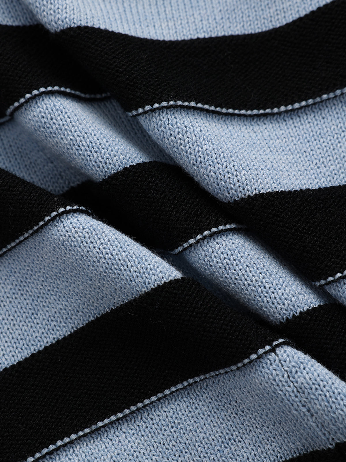 Wool Blend Halter Stripe Knit Top