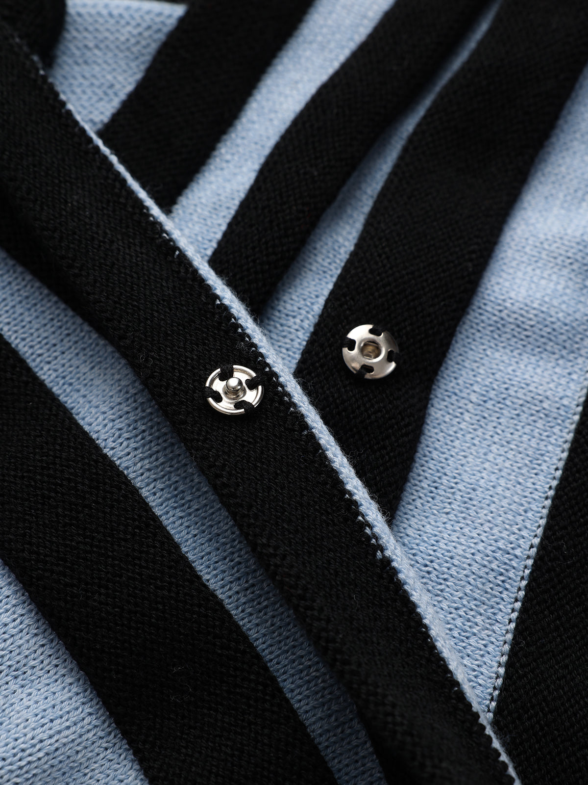 Wool Blend Halter Stripe Knit Top