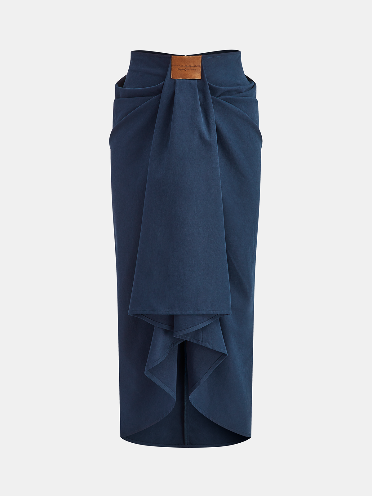 Asymmetric Ruffled Midi Skirt