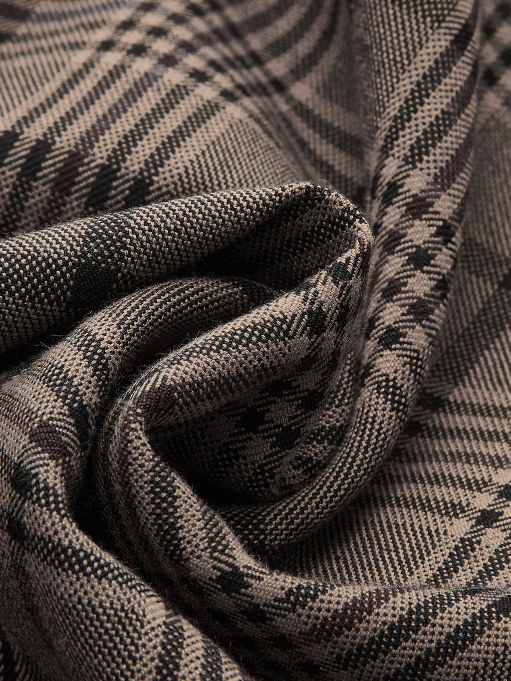 Plaid Wide-Leg Pants