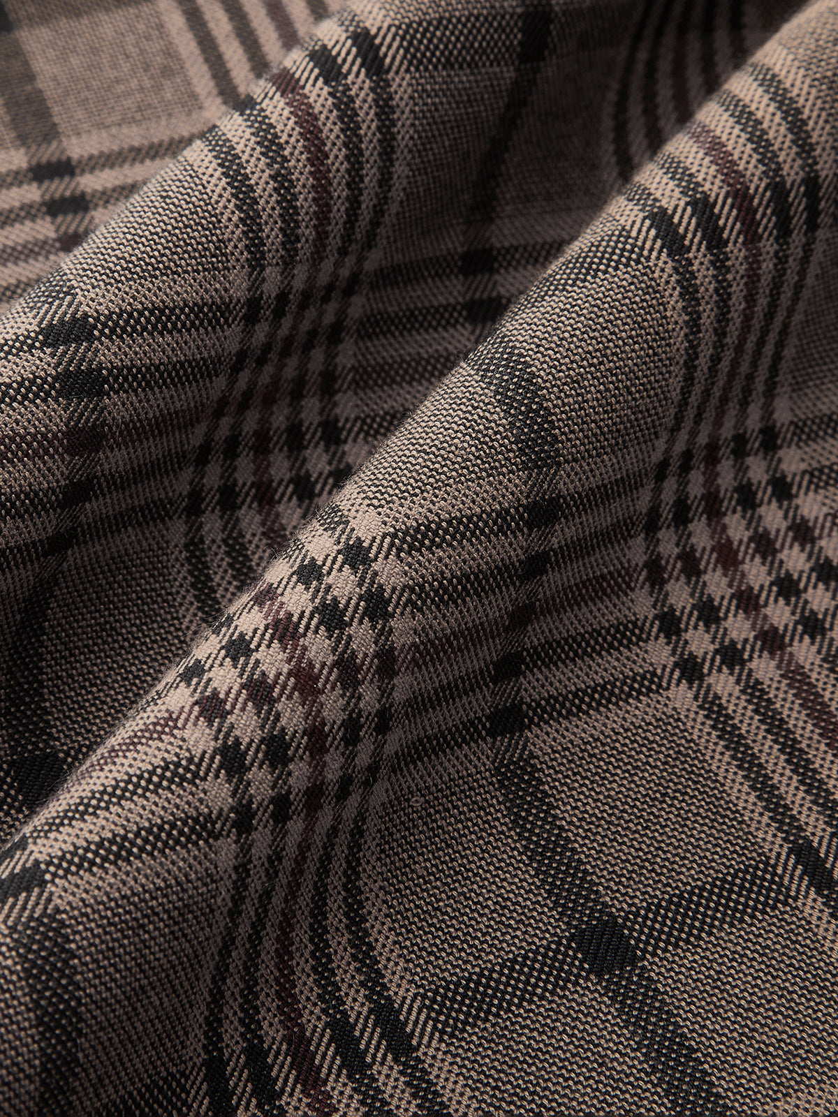 Plaid Wide-Leg Pants