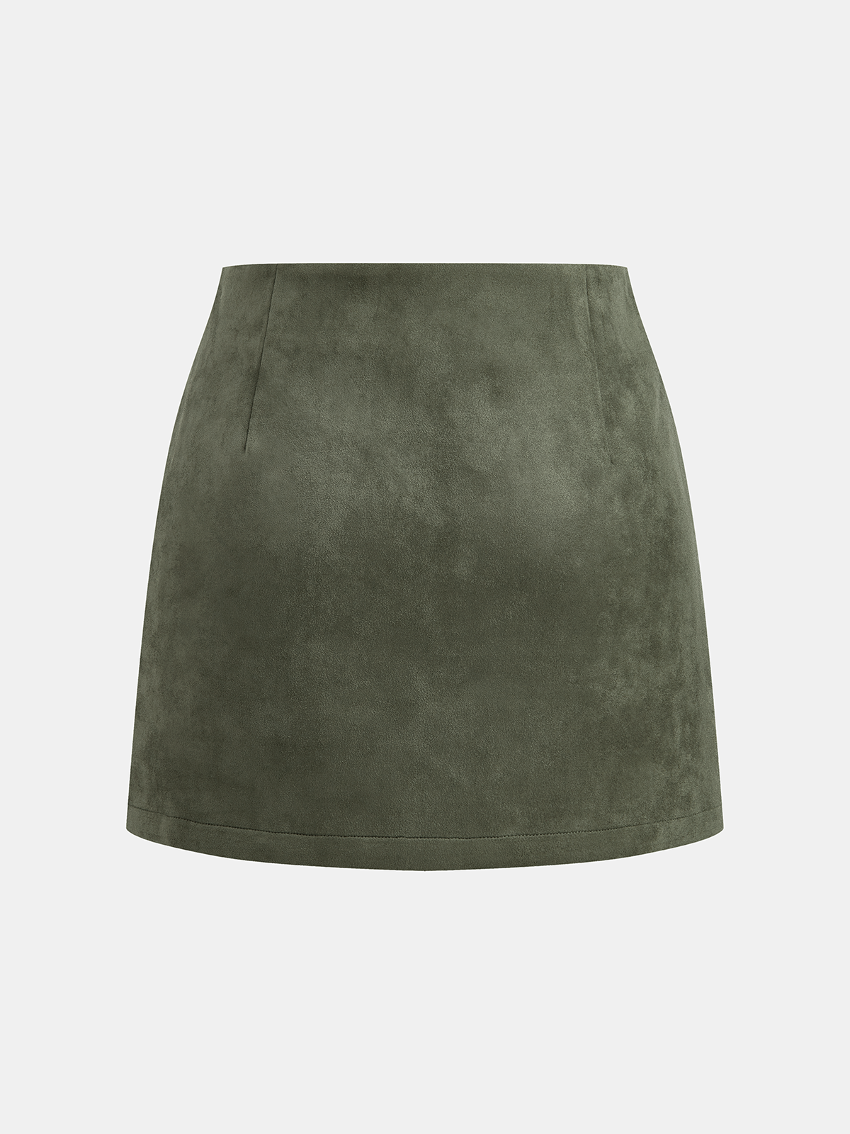 Suede Effect A-Line Mini Skirt