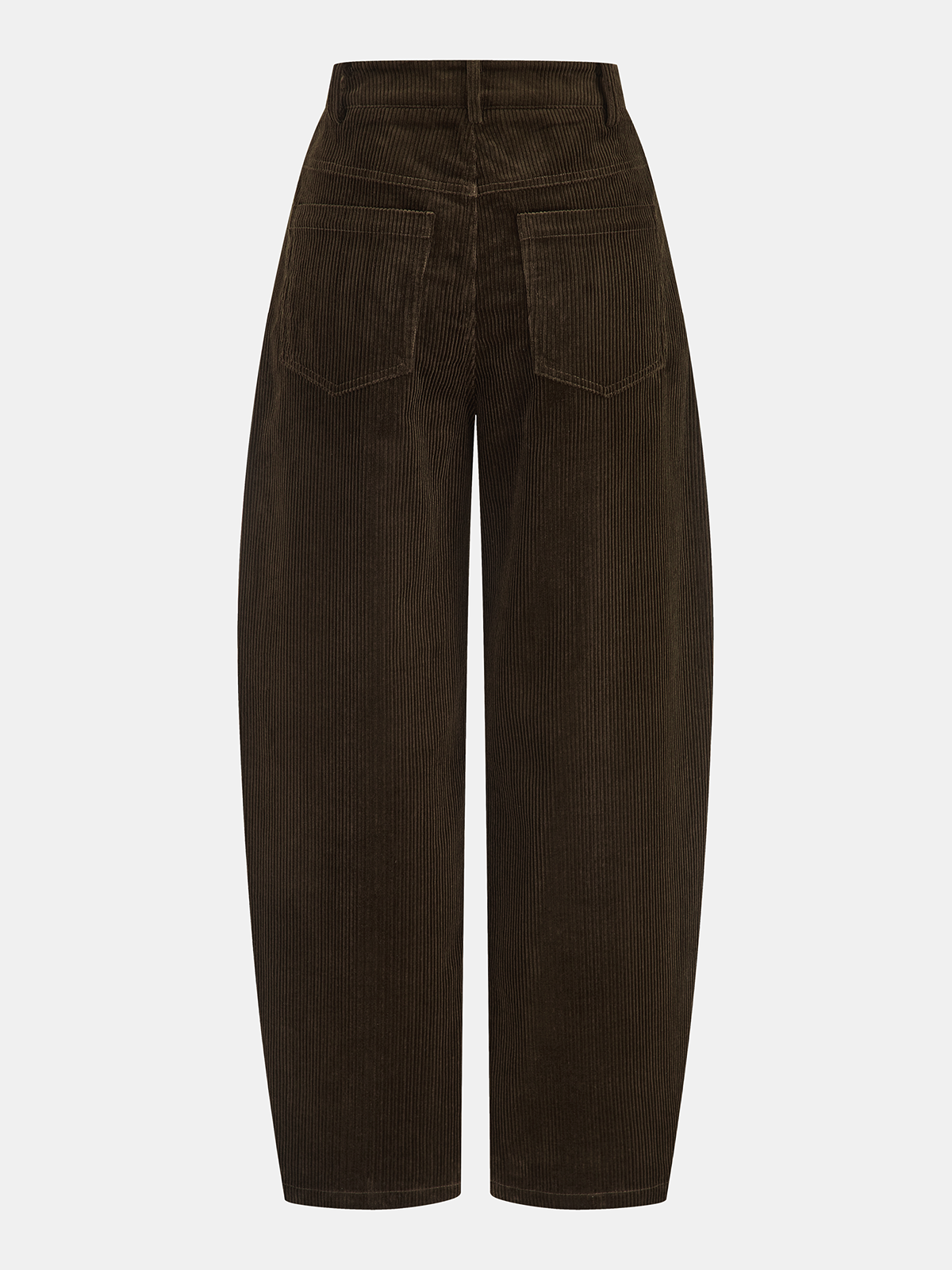 Corduroy Curved-Leg Pants
