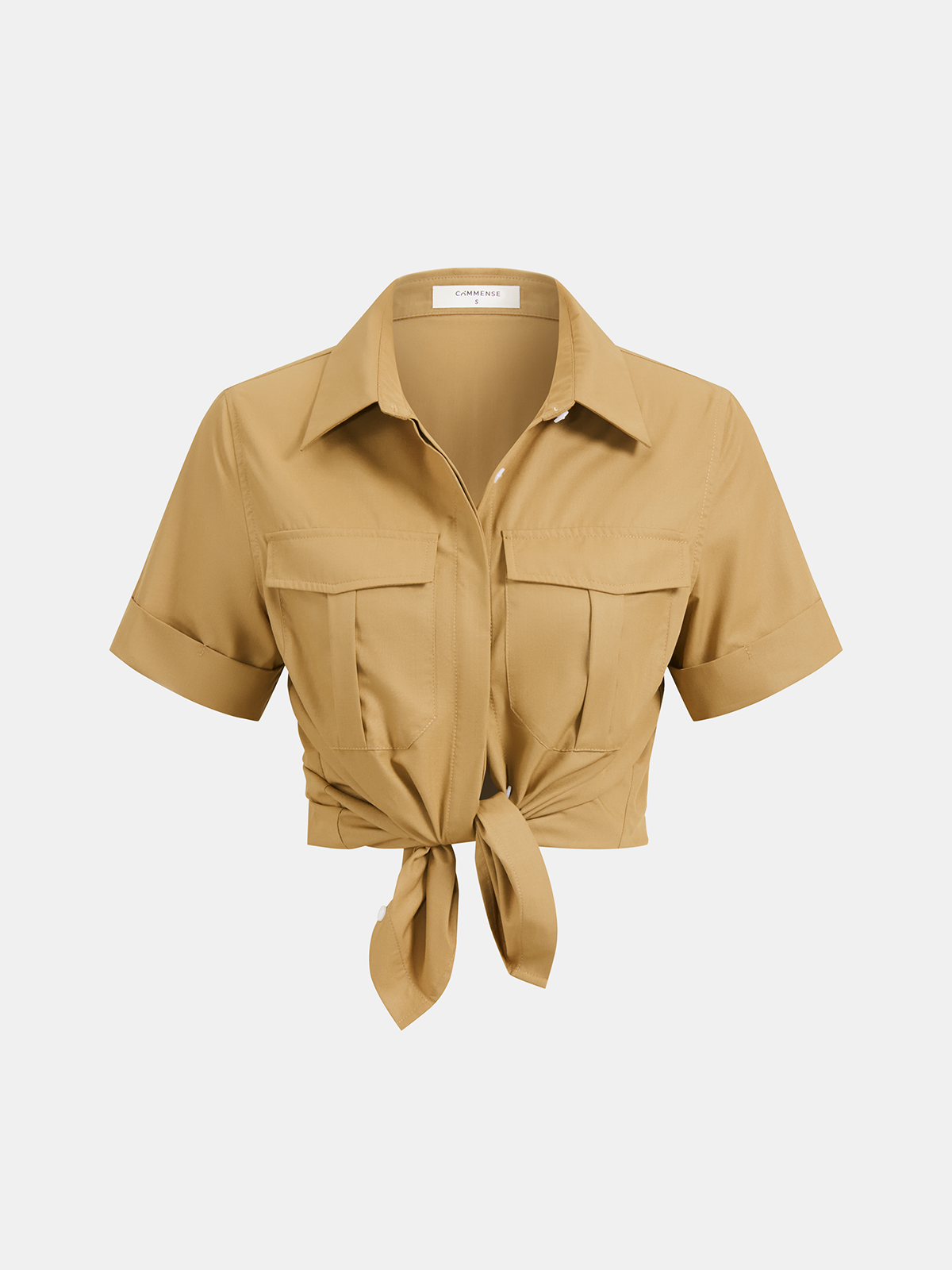 Utility Shirt & Buckle Pleated Mini Skort Set