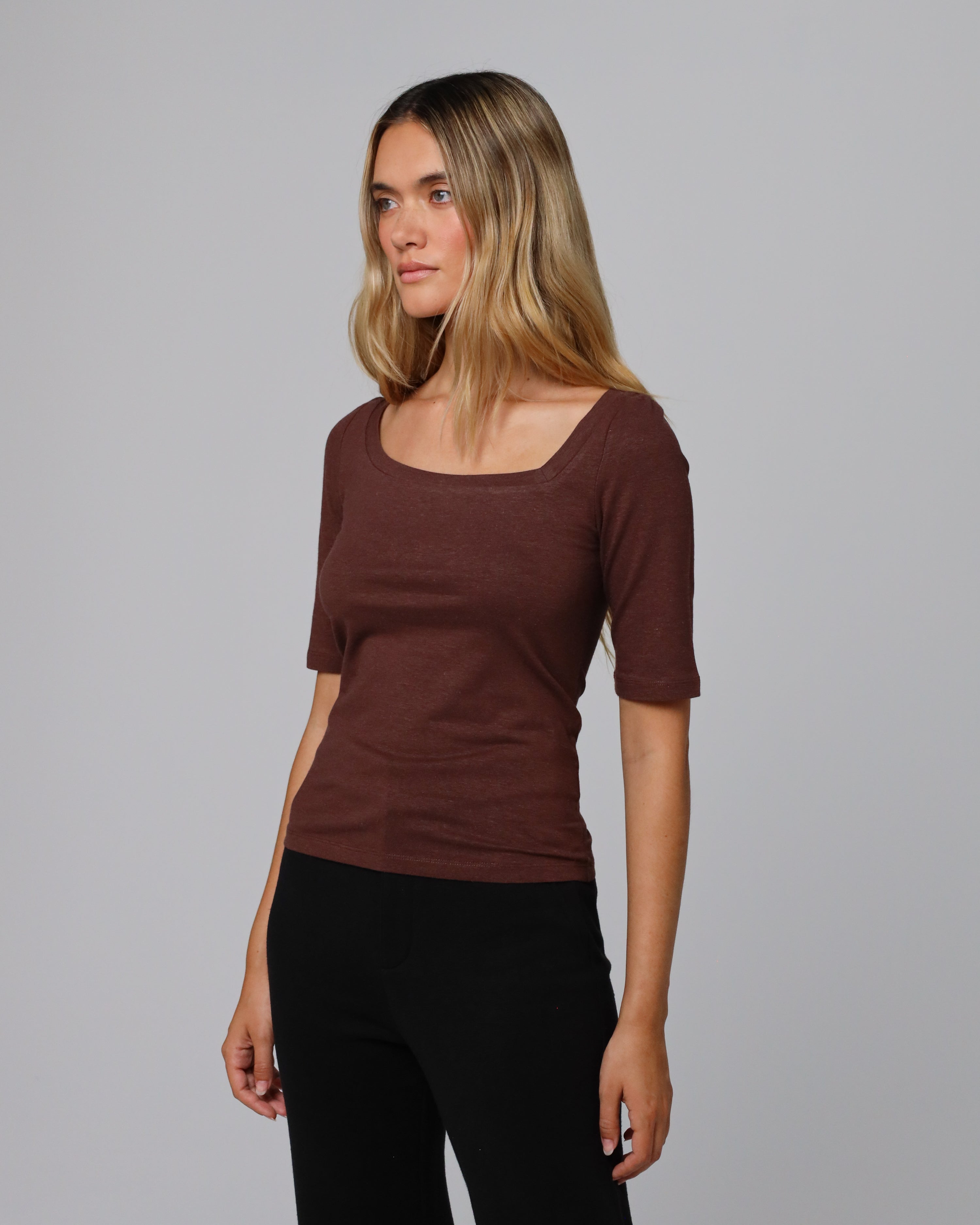 Hemp Essentials Asymmetrical Neckline Tee