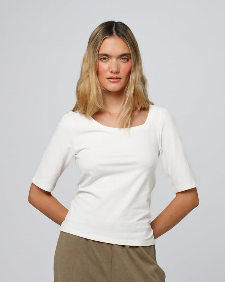 Hemp Essentials Asymmetrical Neckline Tee
