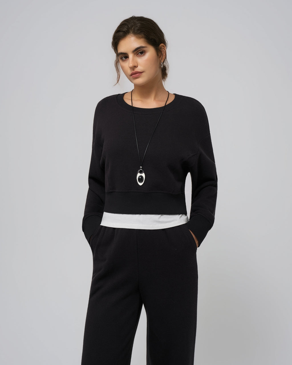 Hemp Essentials Fleece Cropped Sweater