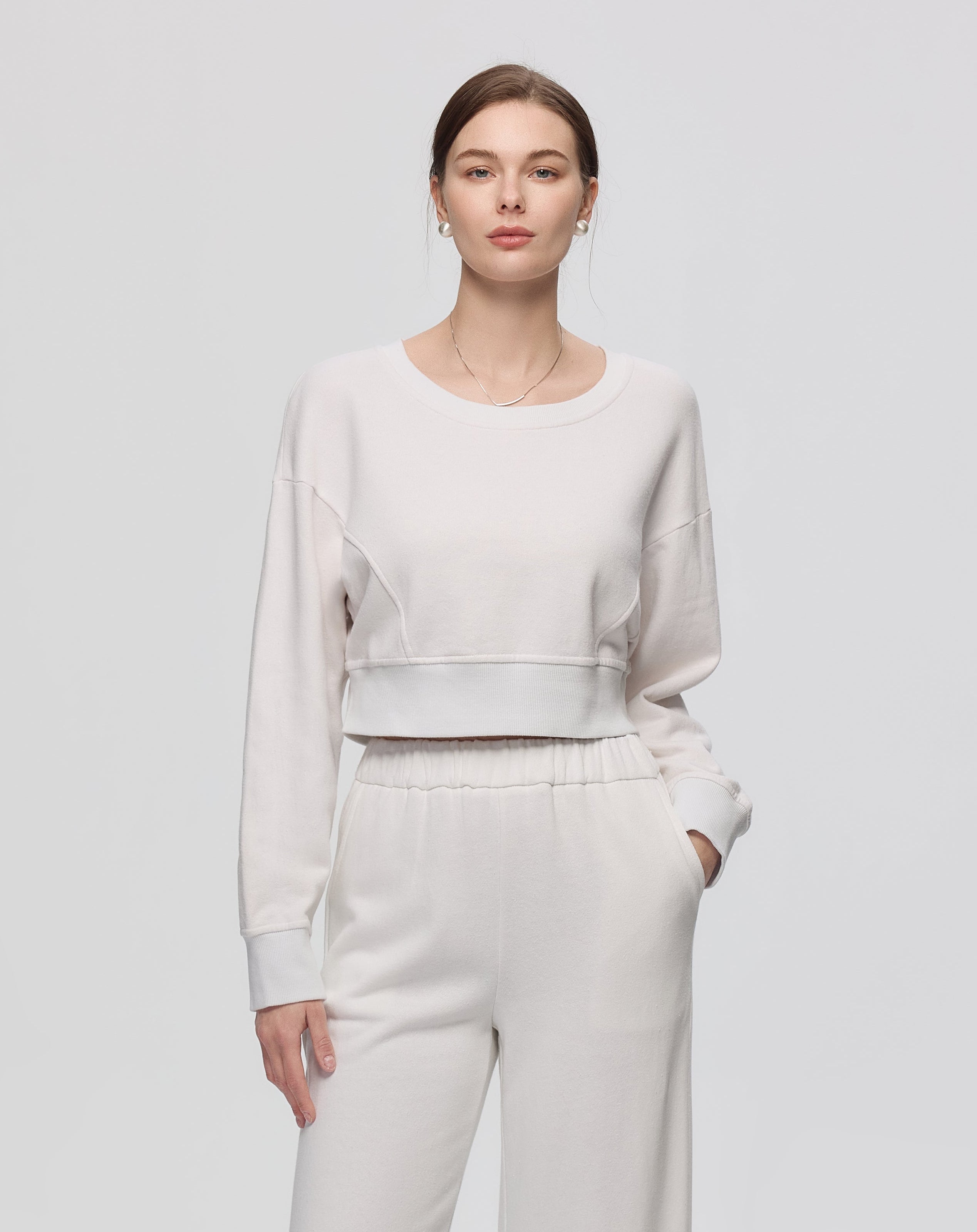 Hemp Essentials Fleece Cropped Sweater