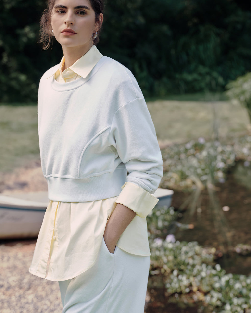 Hemp Essentials Fleece Cropped Sweater