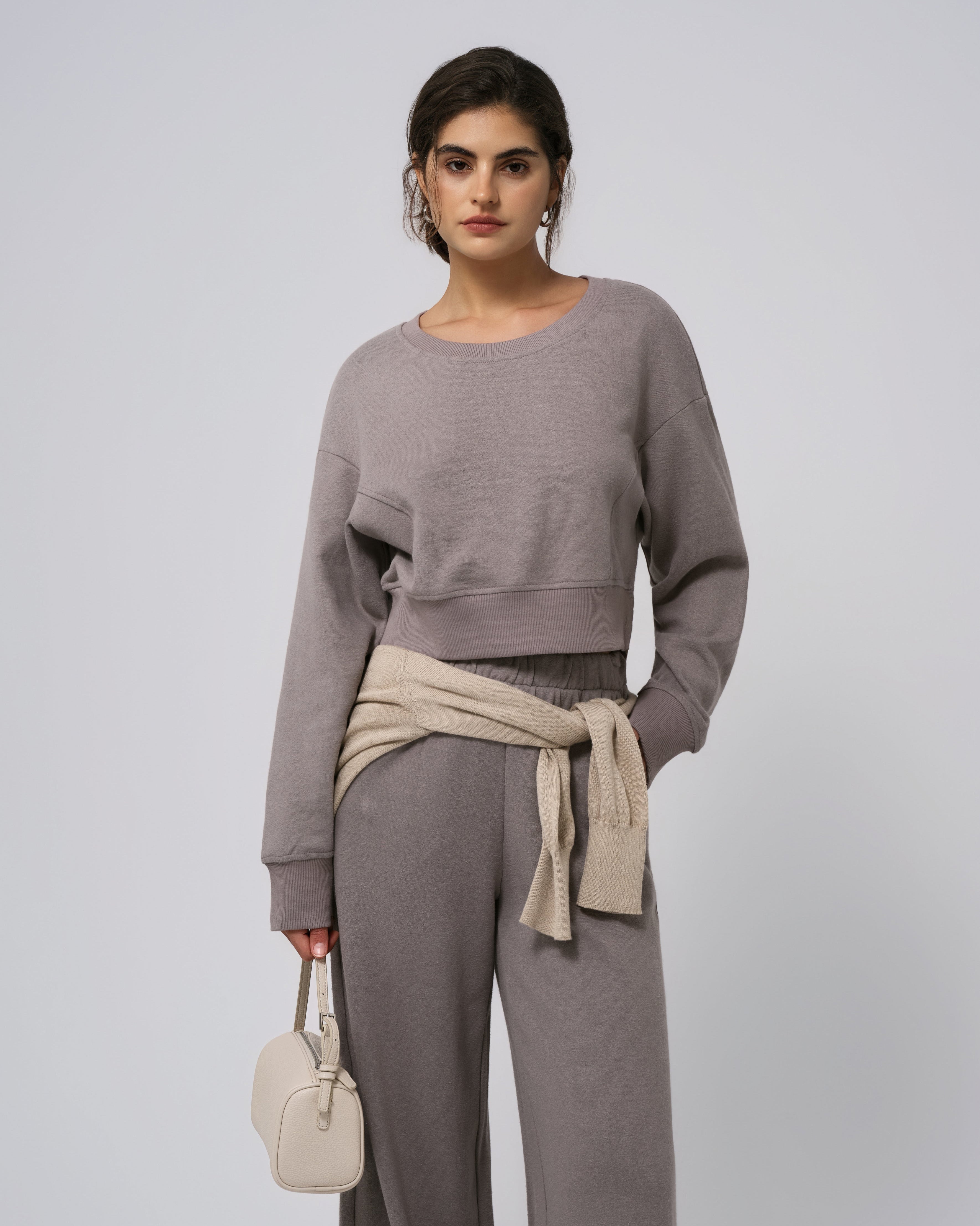 Hemp Essentials Fleece Cropped Sweater