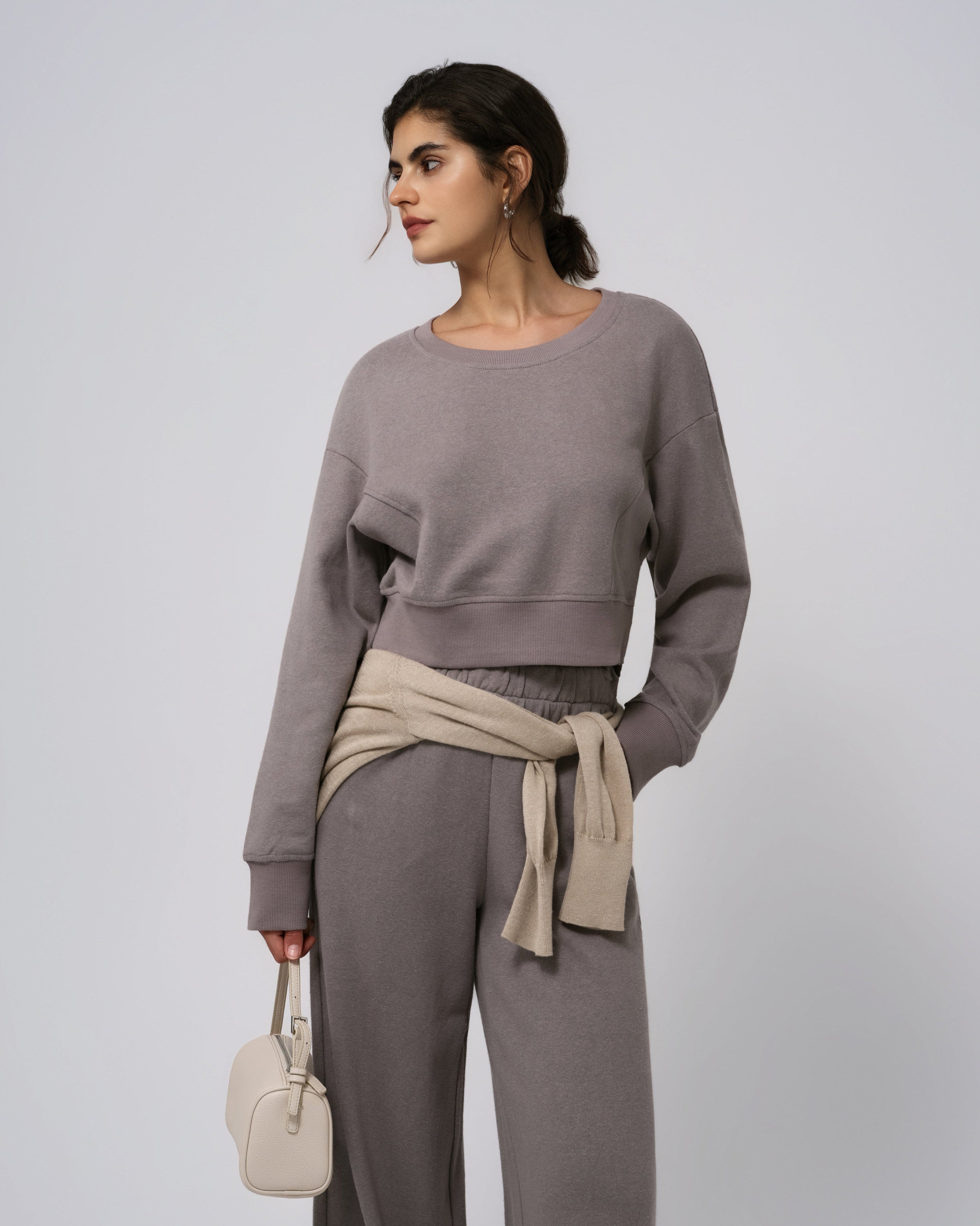 Hemp Essentials Fleece Cropped Sweater
