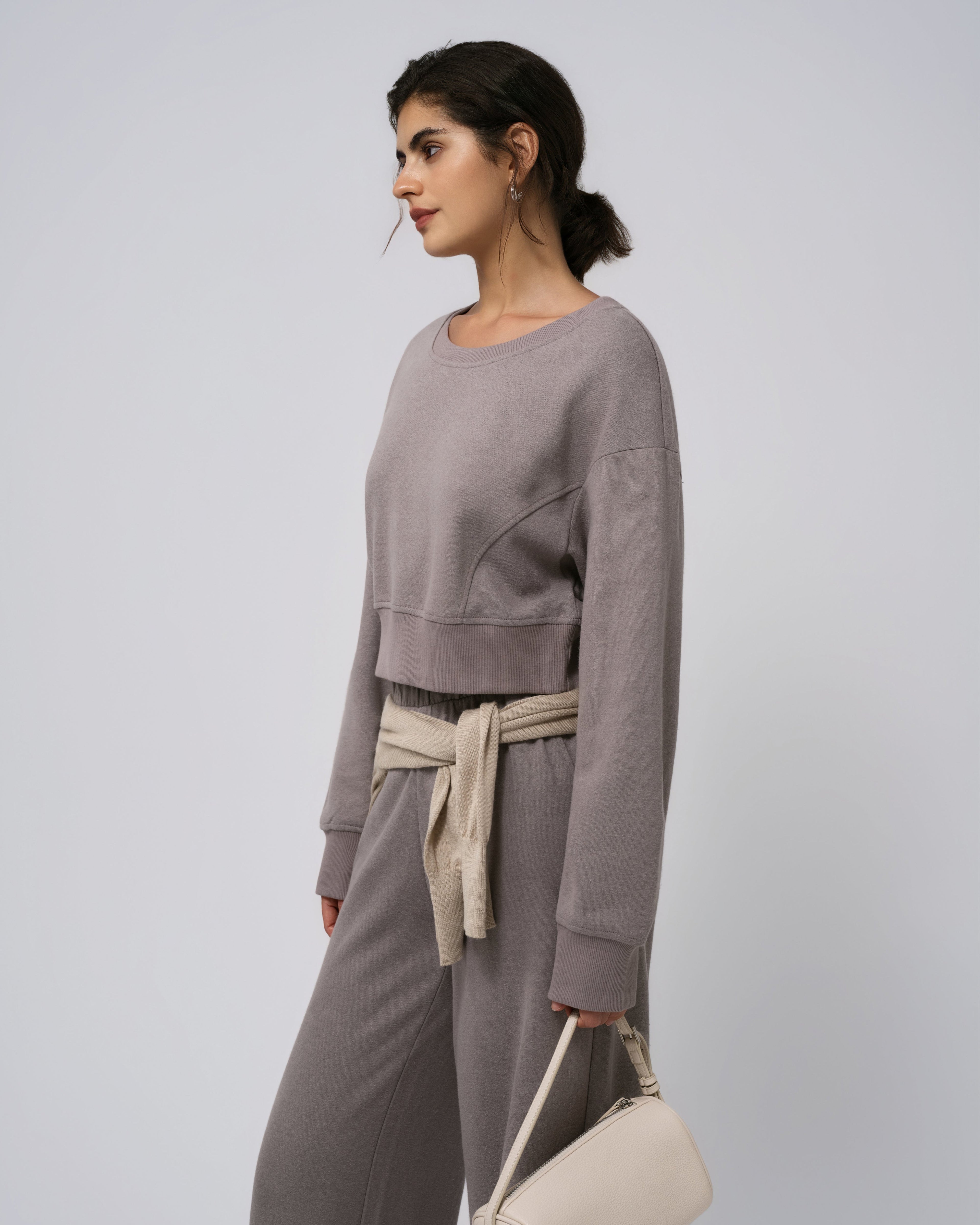 Hemp Essentials Fleece Cropped Sweater
