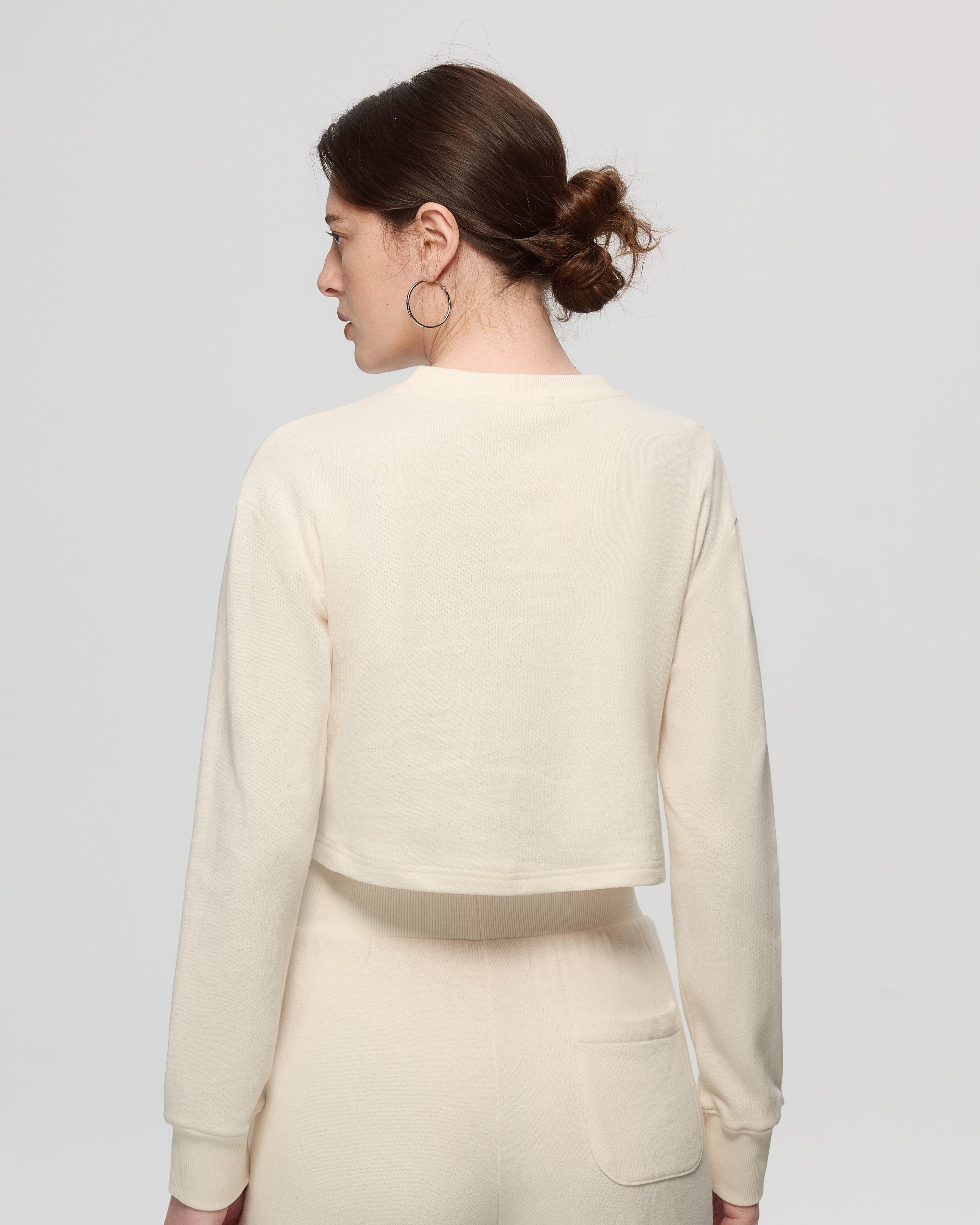 Off Hours Natural Crewneck Sweater