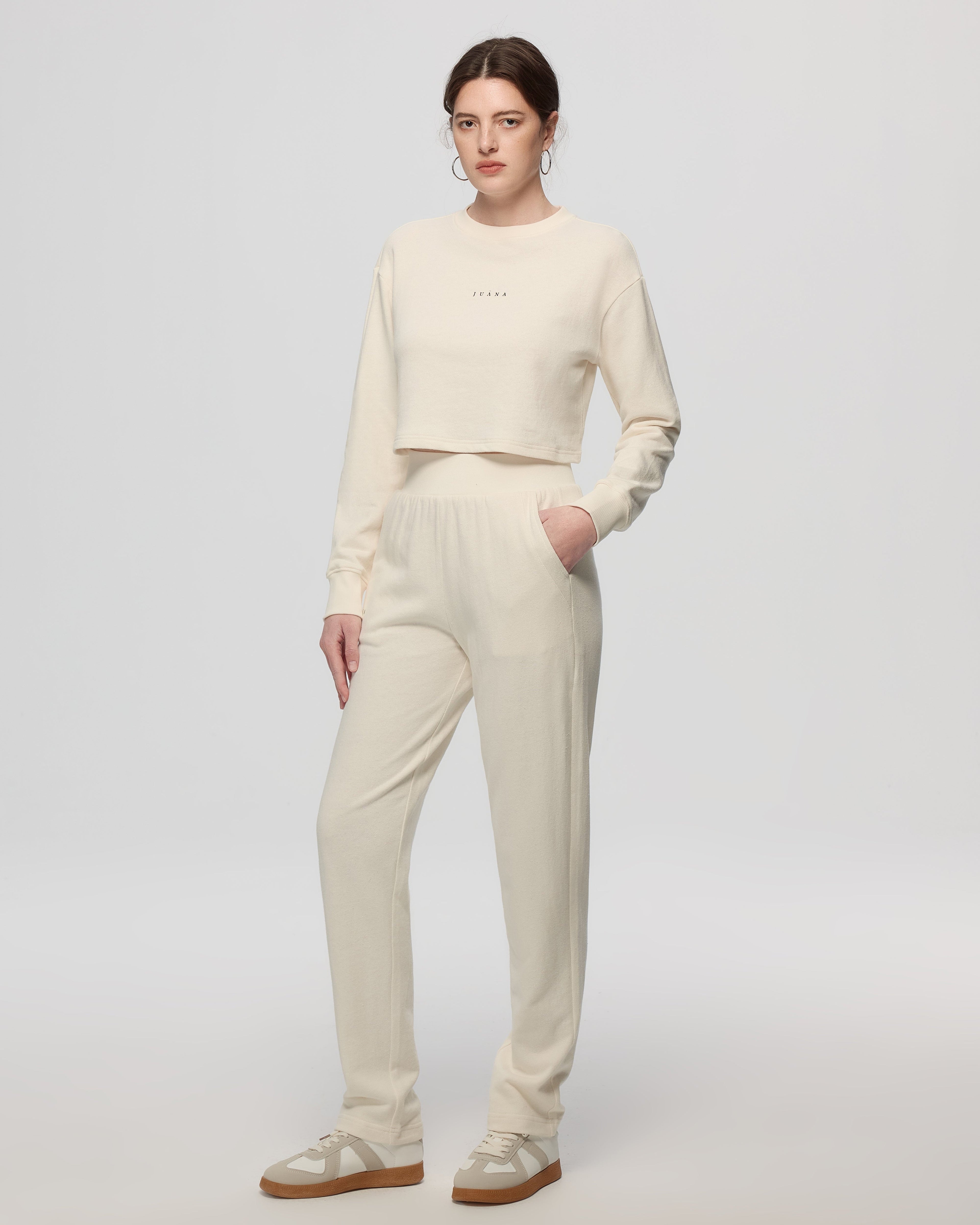 Off Hours Natural Crewneck Sweater