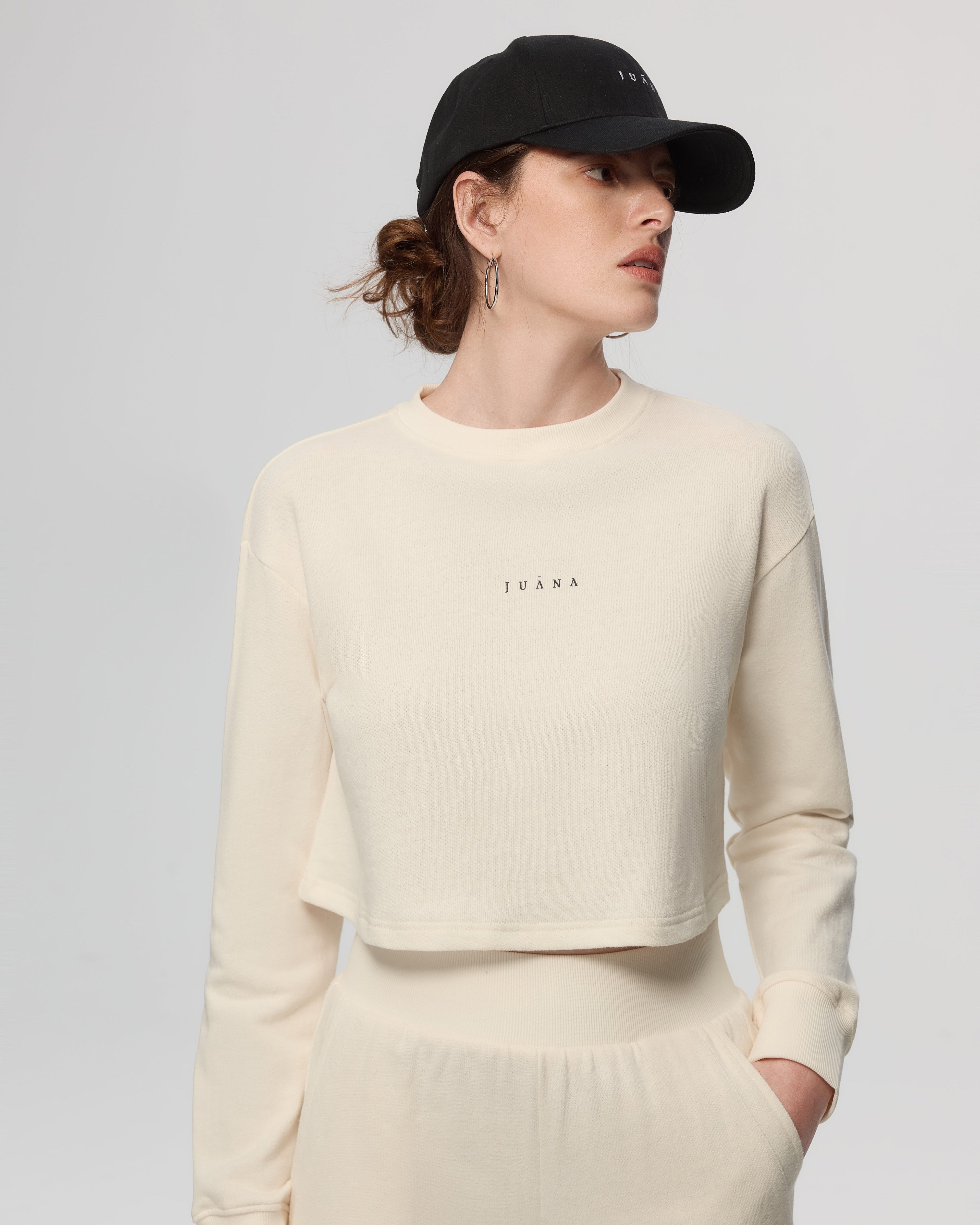 Off Hours Natural Crewneck Sweater