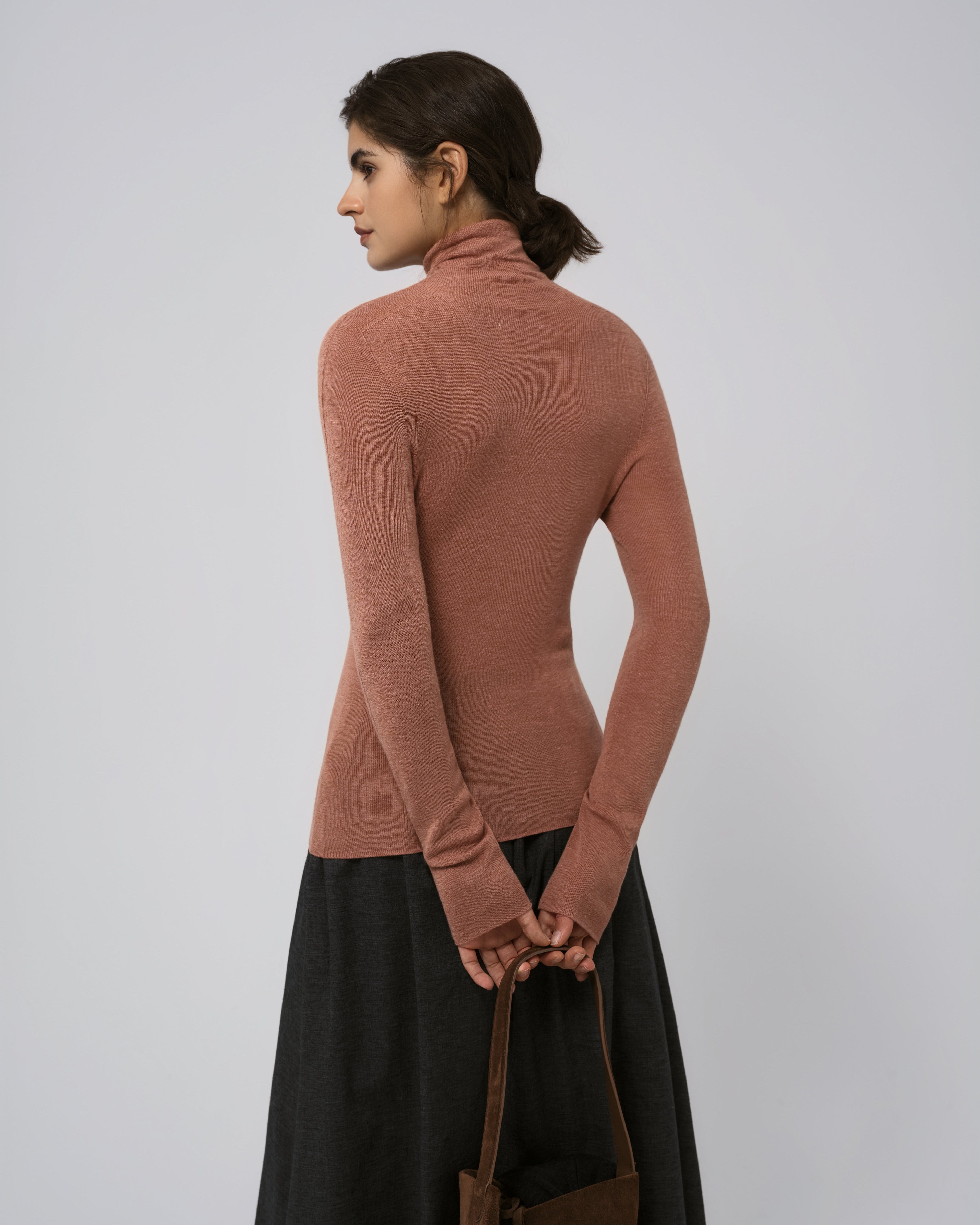 Ossa Knitted Hemp Turtleneck