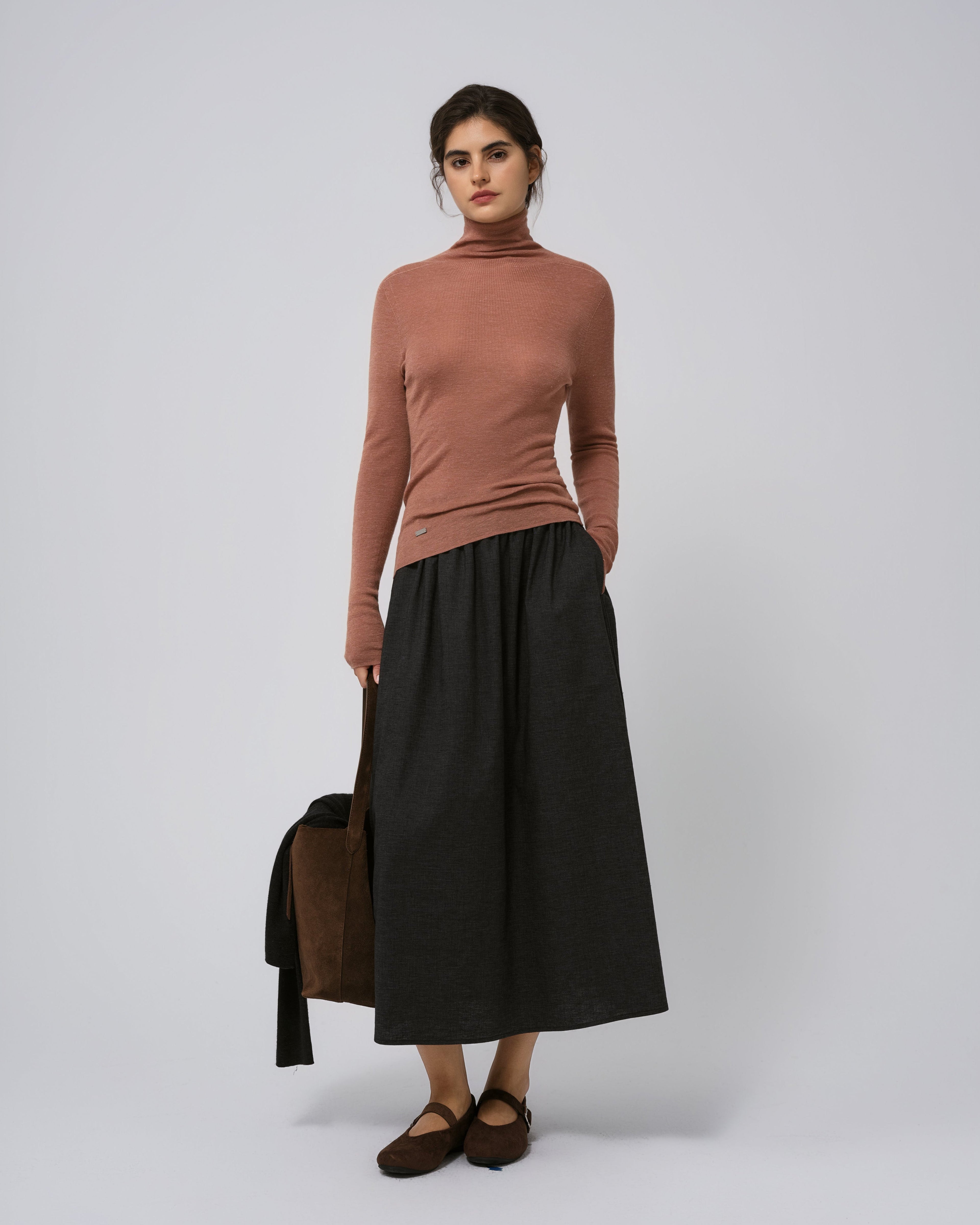 Ossa Knitted Hemp Turtleneck